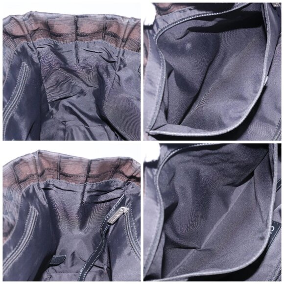 CHANEL New Travel Line Tote Bag Nylon Dark Brown Black CC Auth - Picture 15 of 16